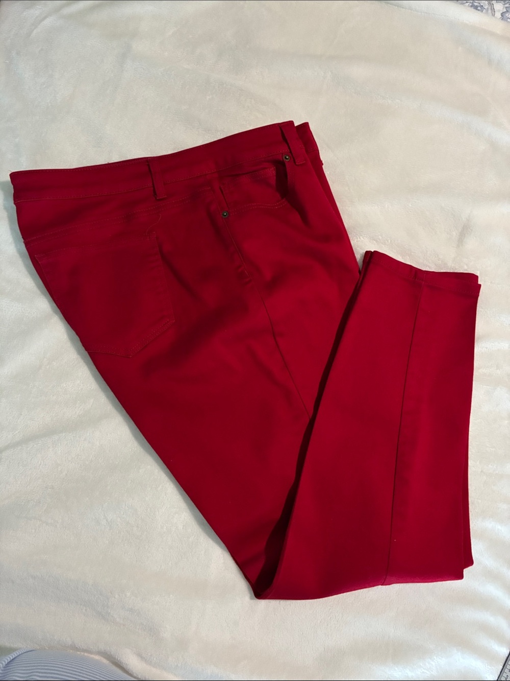 Worthington Men's Red Slim Chinos